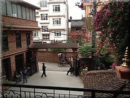 2013_04_18_Kathmandu1018_international_Guesthouse_Eingang_Thamel.JPG